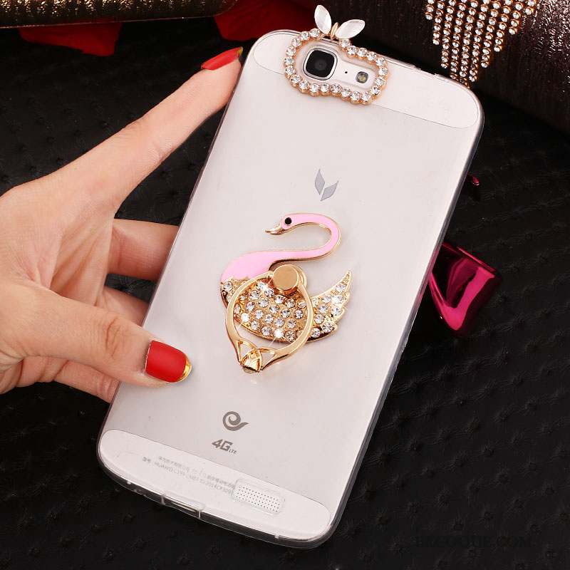 Huawei Ascend G7 Strass Coque De Téléphone Étui Silicone Protection Fluide Doux