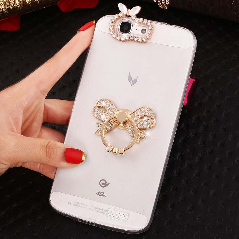 Huawei Ascend G7 Strass Coque De Téléphone Étui Silicone Protection Fluide Doux