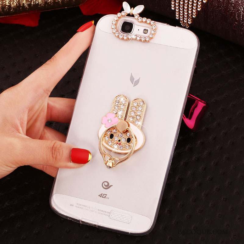 Huawei Ascend G7 Strass Coque De Téléphone Étui Silicone Protection Fluide Doux