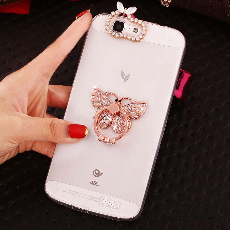 Huawei Ascend G7 Strass Coque De Téléphone Étui Silicone Protection Fluide Doux