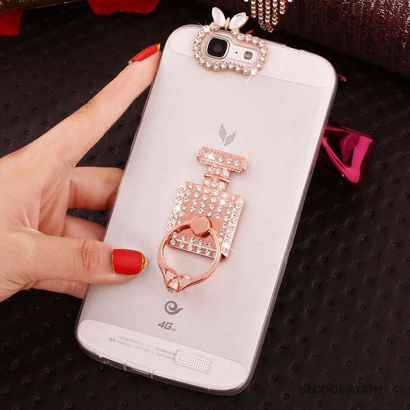 Huawei Ascend G7 Strass Coque De Téléphone Étui Silicone Protection Fluide Doux