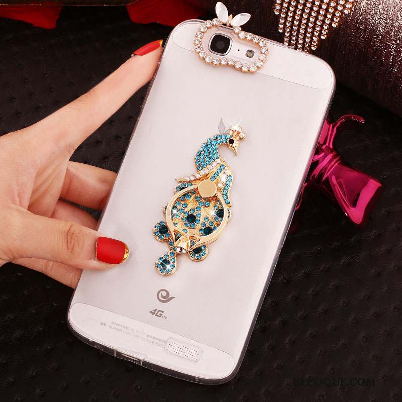 Huawei Ascend G7 Strass Coque De Téléphone Étui Silicone Protection Fluide Doux