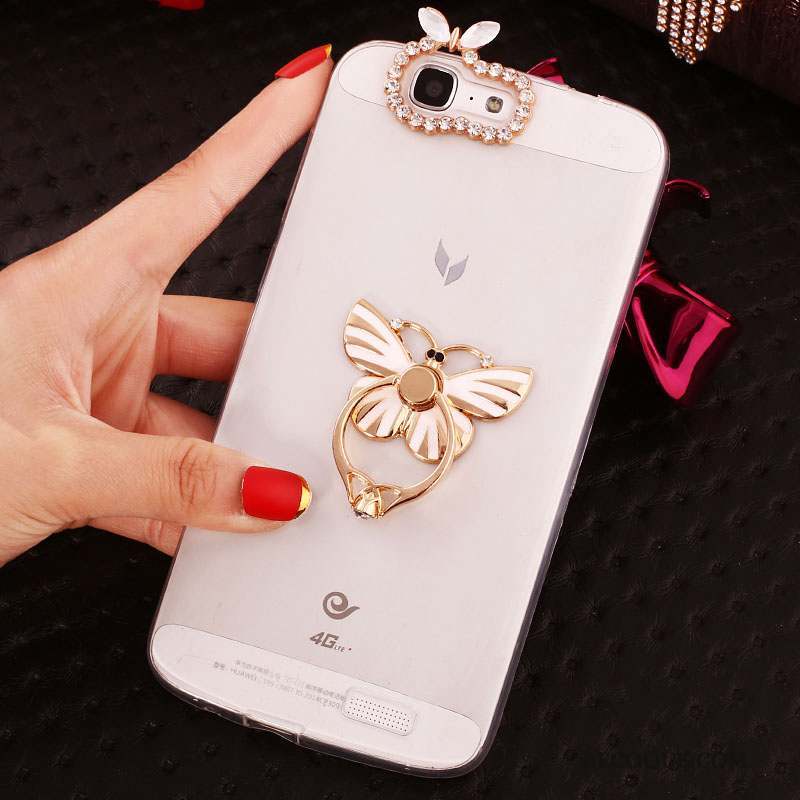 Huawei Ascend G7 Strass Coque De Téléphone Étui Silicone Protection Fluide Doux