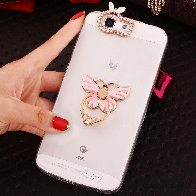 Huawei Ascend G7 Strass Coque De Téléphone Étui Silicone Protection Fluide Doux