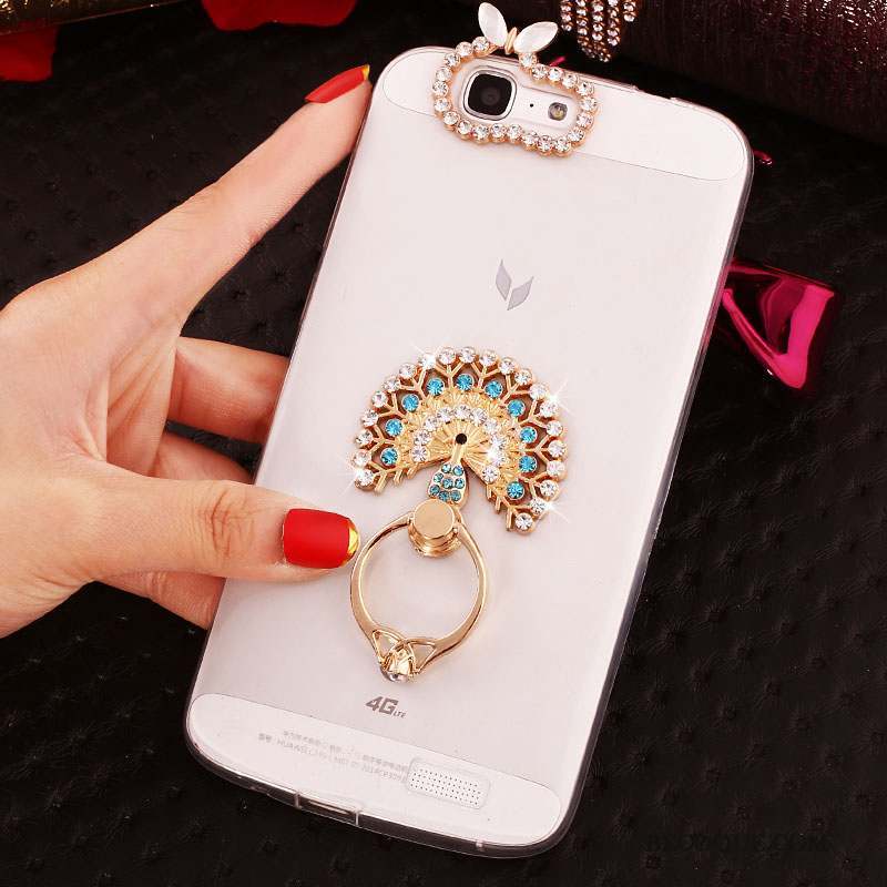 Huawei Ascend G7 Strass Coque De Téléphone Étui Silicone Protection Fluide Doux