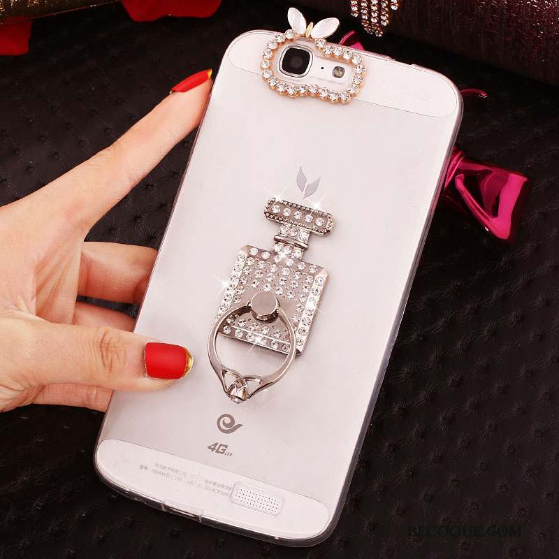 Huawei Ascend G7 Strass Coque De Téléphone Étui Silicone Protection Fluide Doux