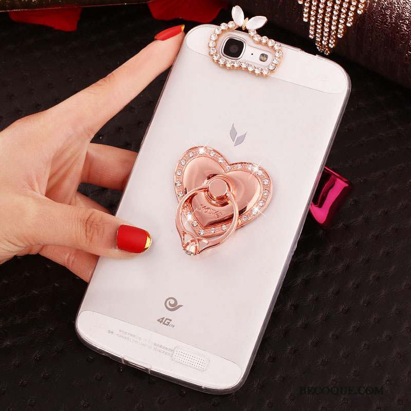 Huawei Ascend G7 Strass Coque De Téléphone Étui Silicone Protection Fluide Doux