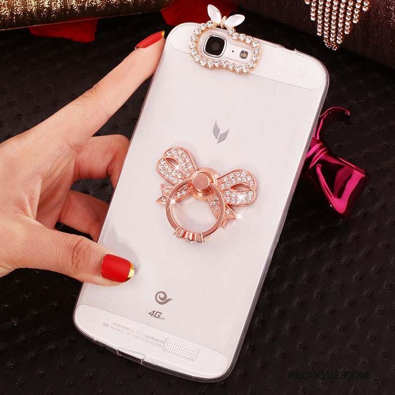 Huawei Ascend G7 Strass Coque De Téléphone Étui Silicone Protection Fluide Doux