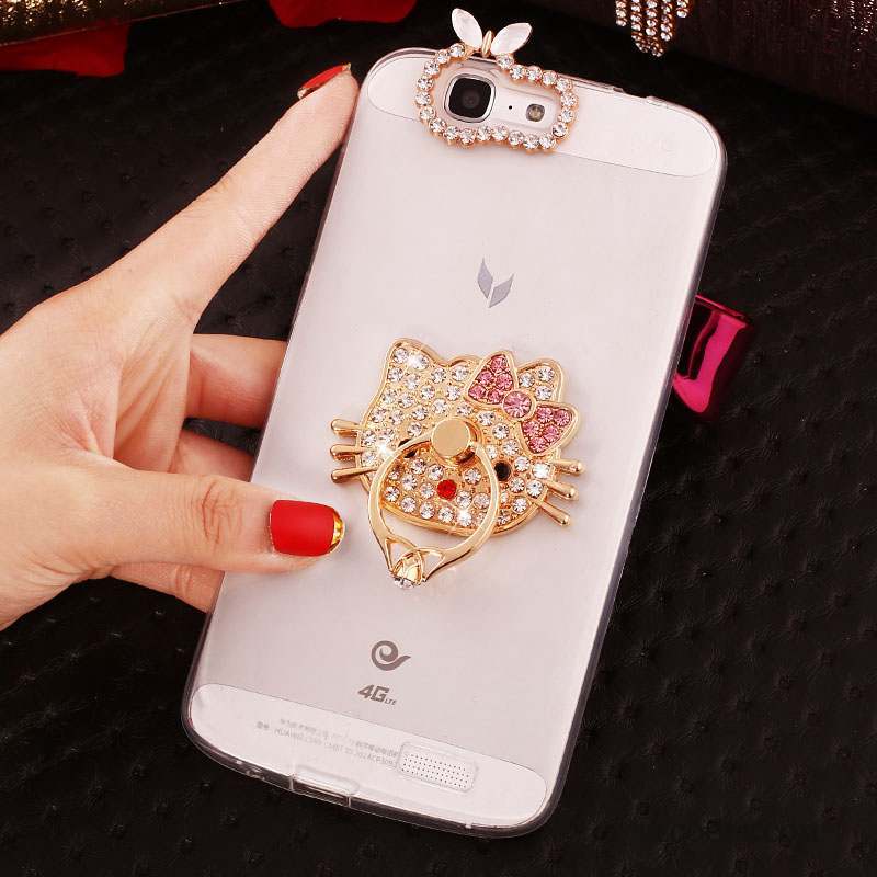 Huawei Ascend G7 Strass Coque De Téléphone Étui Silicone Protection Fluide Doux