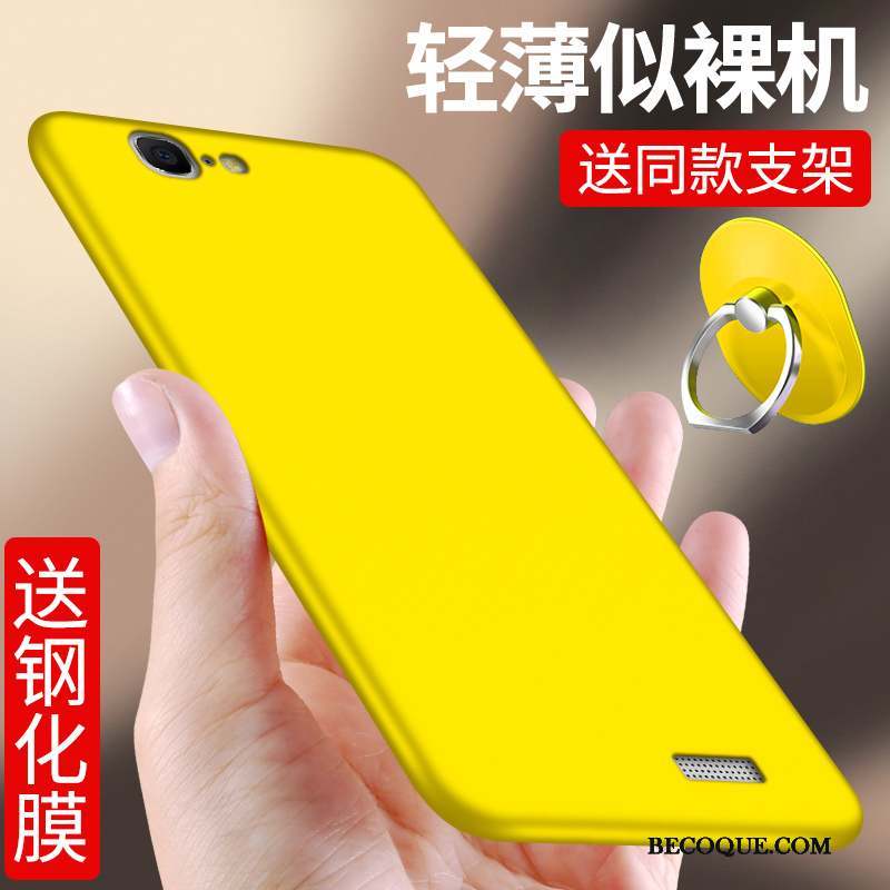 Huawei Ascend G7 Tendance Silicone Jaune Coque De Téléphone Protection