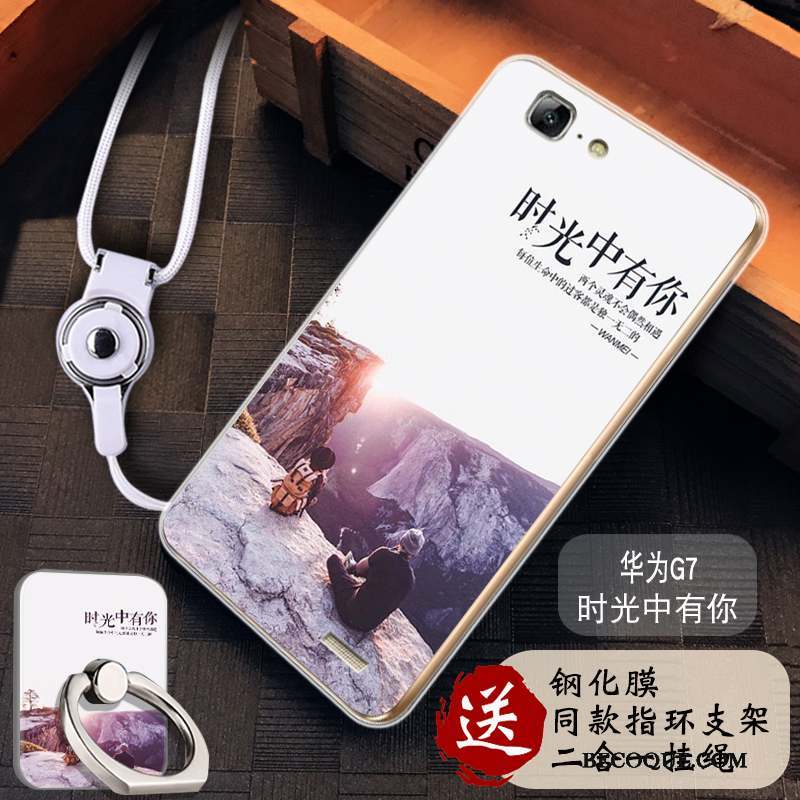 Huawei Ascend G7 Tout Compris Silicone Incassable Étui Coque De Téléphone Fluide Doux