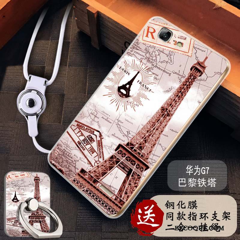 Huawei Ascend G7 Tout Compris Silicone Incassable Étui Coque De Téléphone Fluide Doux