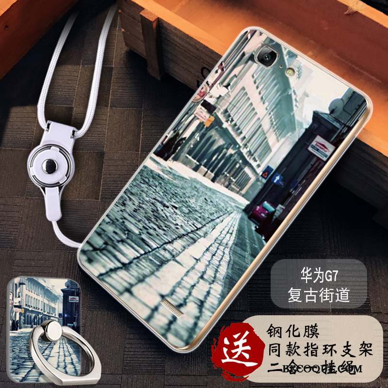 Huawei Ascend G7 Tout Compris Silicone Incassable Étui Coque De Téléphone Fluide Doux