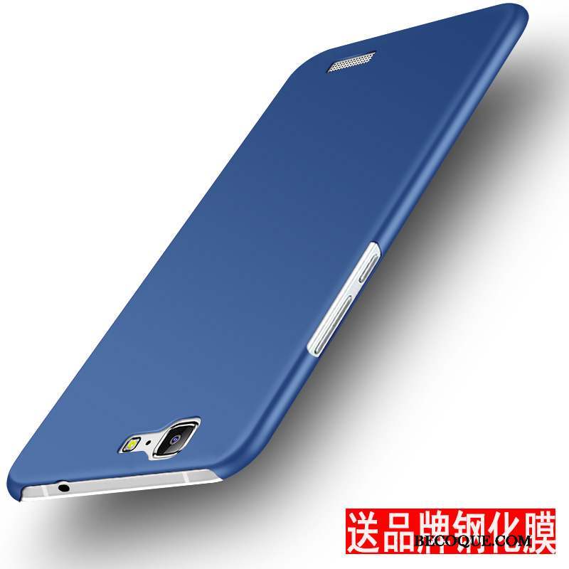 Huawei Ascend G7 Étui Bleu Délavé En Daim Difficile Coque De Téléphone Protection