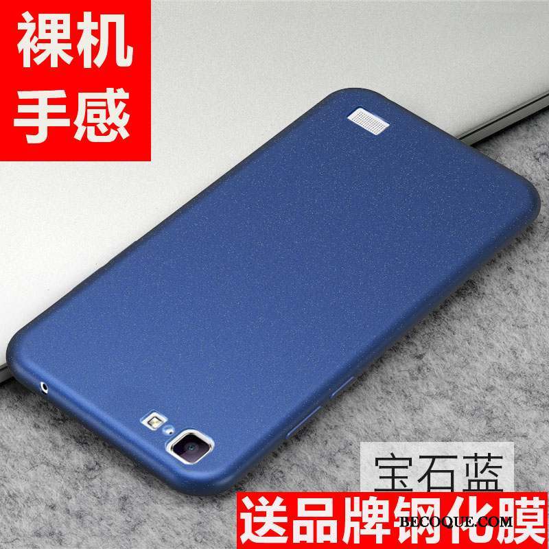 Huawei Ascend G7 Étui Délavé En Daim Coque Tout Compris De Téléphone Protection