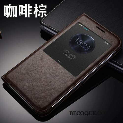 Huawei Ascend G7 Étui En Cuir Incassable Téléphone Portable Gris Coque De Téléphone Housse