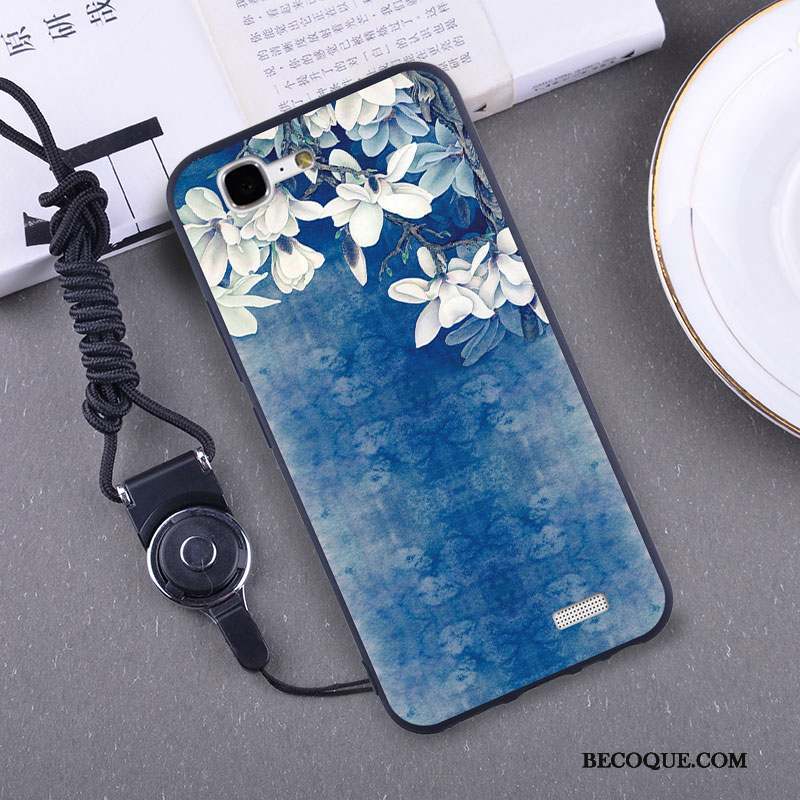Huawei Ascend G7 Étui Incassable Silicone Coque De Téléphone Bleu