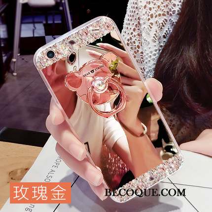 Huawei Ascend Mate 7 Anneau Coque De Téléphone Strass Créatif Silicone Or