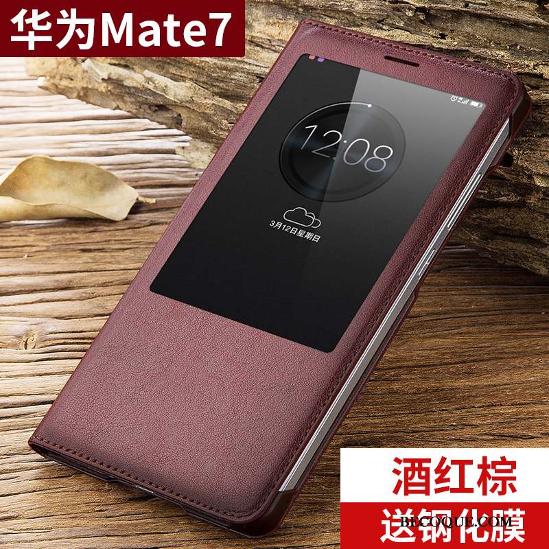 Huawei Ascend Mate 7 Clamshell Coque De Téléphone Tendance Incassable Protection Étui