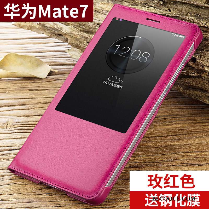 Huawei Ascend Mate 7 Clamshell Coque De Téléphone Tendance Incassable Protection Étui