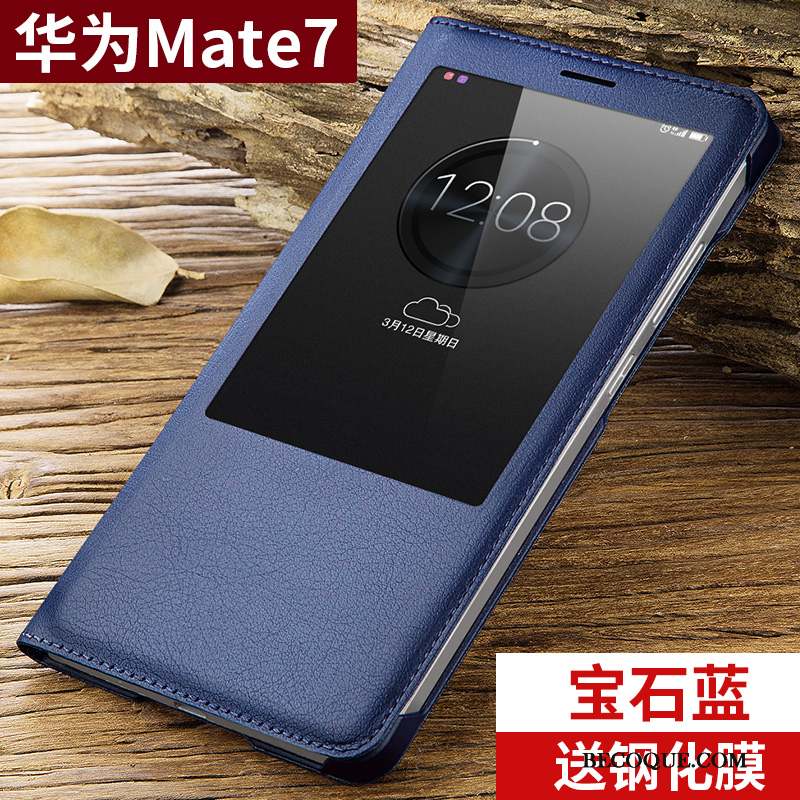 Huawei Ascend Mate 7 Clamshell Coque De Téléphone Tendance Incassable Protection Étui