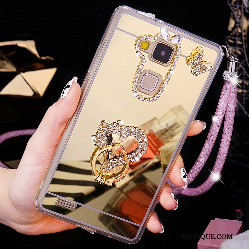 Huawei Ascend Mate 7 Coque Créatif Personnalité Nouveau Strass Étui Couvercle Arrière