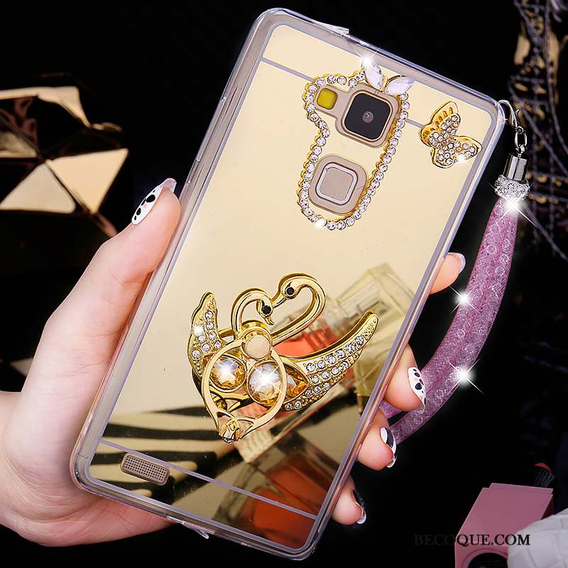 Huawei Ascend Mate 7 Coque Créatif Personnalité Nouveau Strass Étui Couvercle Arrière