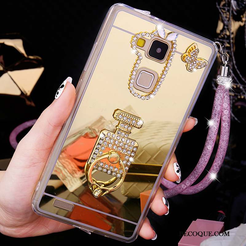 Huawei Ascend Mate 7 Coque Créatif Personnalité Nouveau Strass Étui Couvercle Arrière