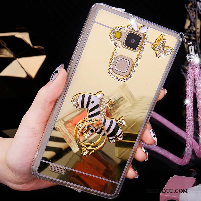 Huawei Ascend Mate 7 Coque Créatif Personnalité Nouveau Strass Étui Couvercle Arrière