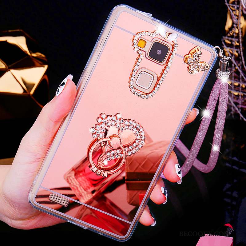 Huawei Ascend Mate 7 Coque Créatif Personnalité Nouveau Strass Étui Couvercle Arrière