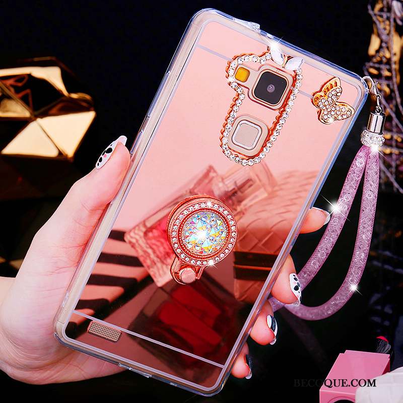 Huawei Ascend Mate 7 Coque Créatif Personnalité Nouveau Strass Étui Couvercle Arrière