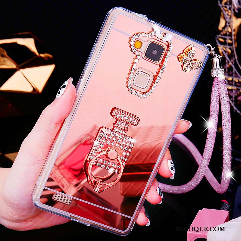 Huawei Ascend Mate 7 Coque Créatif Personnalité Nouveau Strass Étui Couvercle Arrière