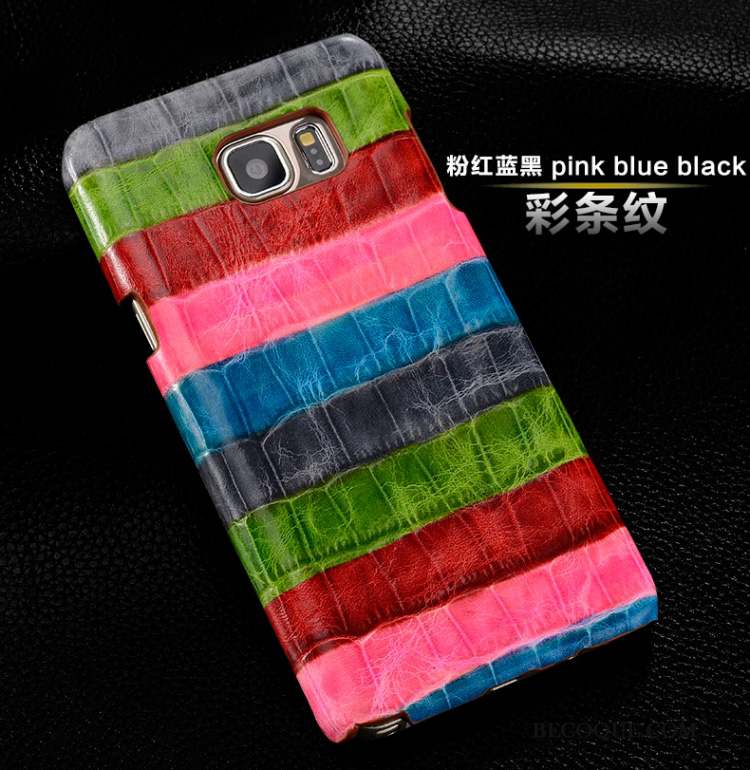 Huawei Ascend Mate 7 Coque Cuir Véritable Protection Étui En Cuir Couvercle Arrière Téléphone Portable Multicolore