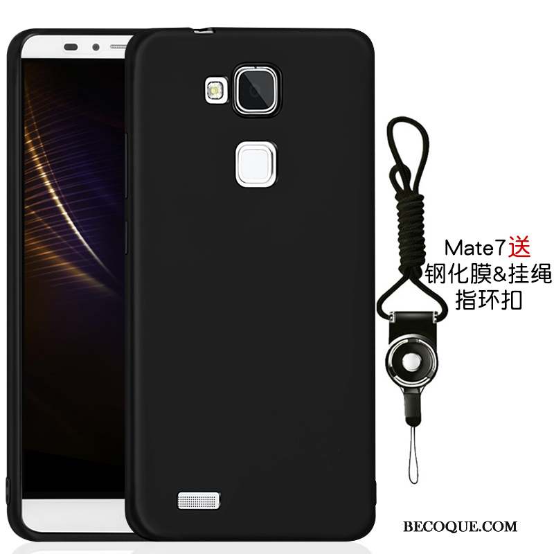 Huawei Ascend Mate 7 Coque De Téléphone Incassable Nouveau Tout Compris Fluide Doux Noir