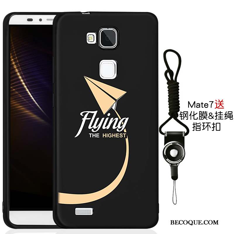 Huawei Ascend Mate 7 Coque De Téléphone Incassable Nouveau Tout Compris Fluide Doux Noir