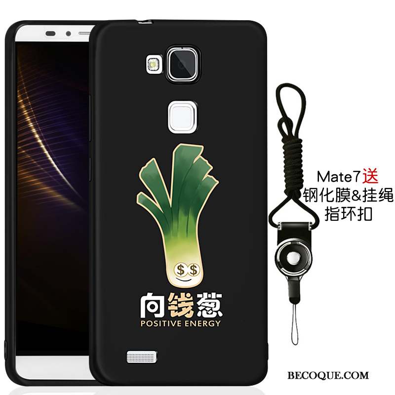 Huawei Ascend Mate 7 Coque De Téléphone Incassable Nouveau Tout Compris Fluide Doux Noir