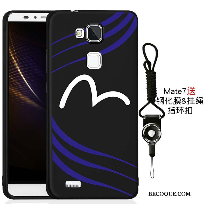 Huawei Ascend Mate 7 Coque De Téléphone Incassable Nouveau Tout Compris Fluide Doux Noir