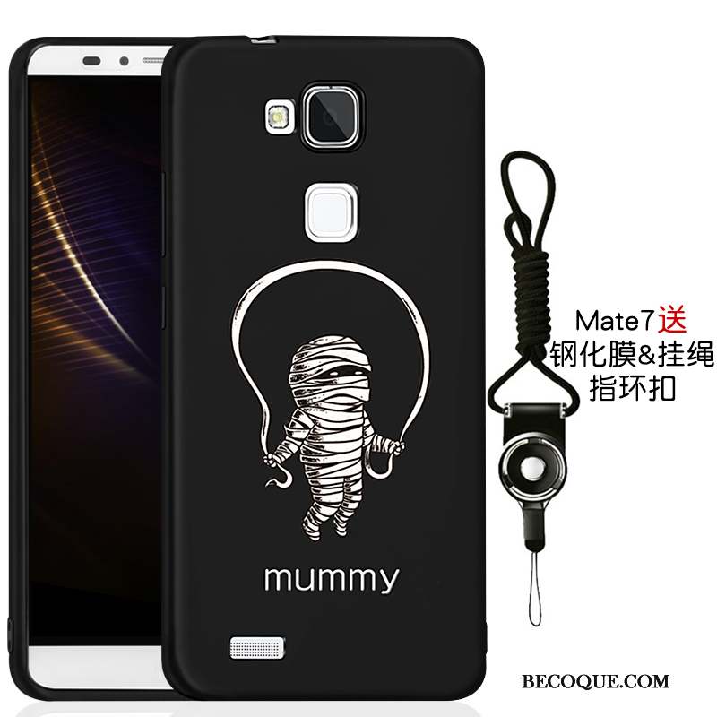 Huawei Ascend Mate 7 Coque De Téléphone Incassable Nouveau Tout Compris Fluide Doux Noir