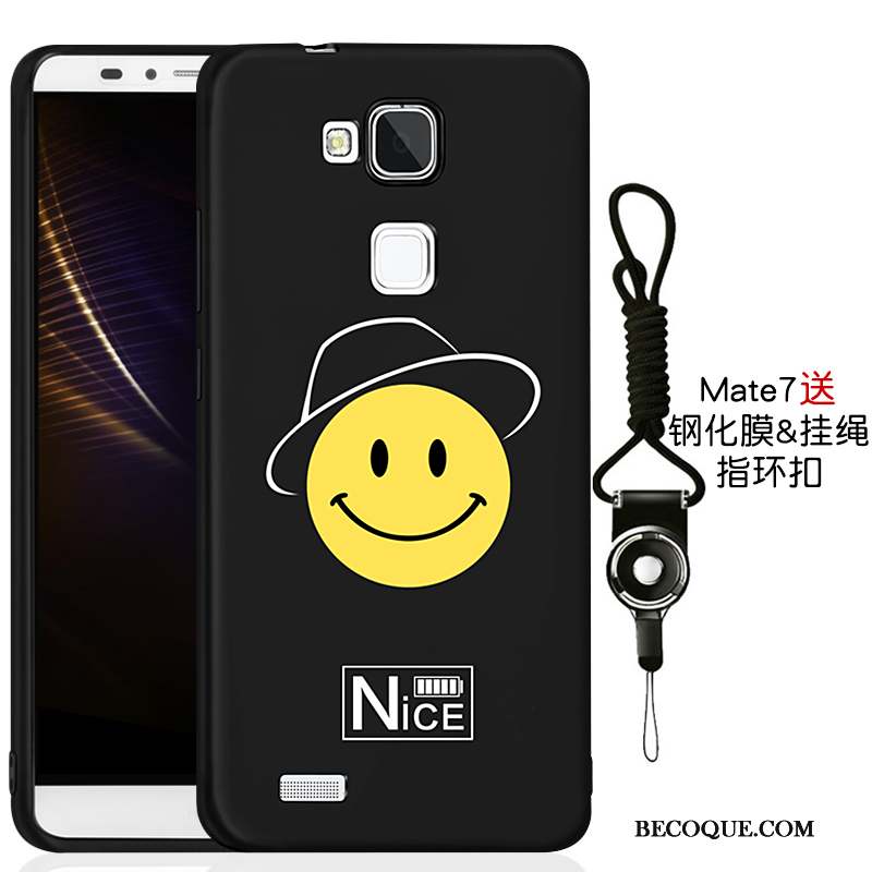 Huawei Ascend Mate 7 Coque De Téléphone Incassable Nouveau Tout Compris Fluide Doux Noir