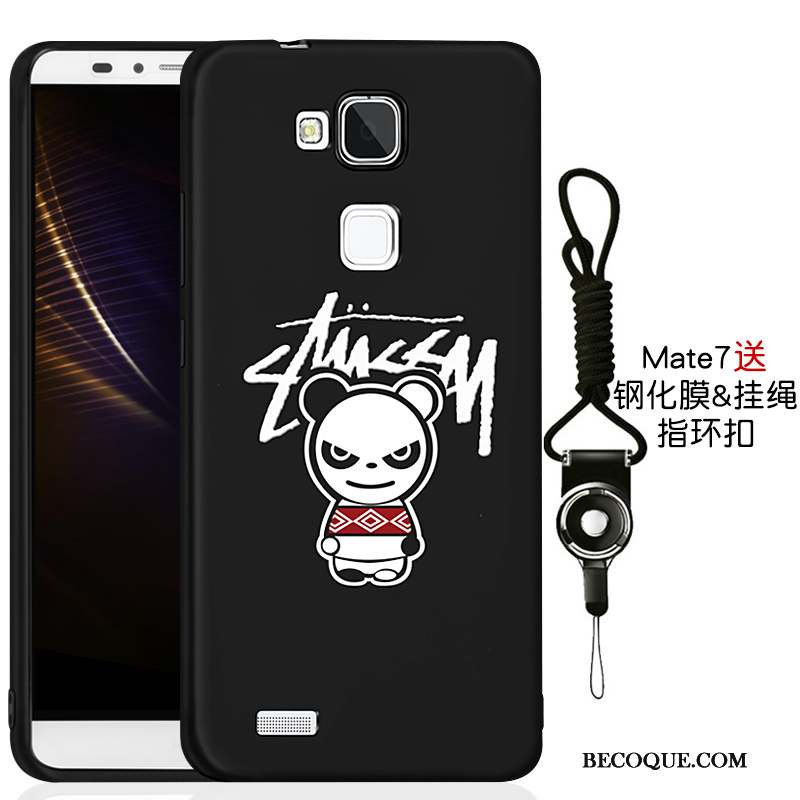 Huawei Ascend Mate 7 Coque De Téléphone Incassable Nouveau Tout Compris Fluide Doux Noir