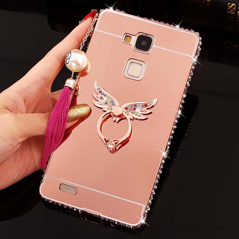 Huawei Ascend Mate 7 Coque De Téléphone Miroir Tendance Protection Étui Strass