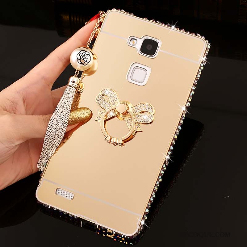 Huawei Ascend Mate 7 Coque De Téléphone Miroir Tendance Protection Étui Strass