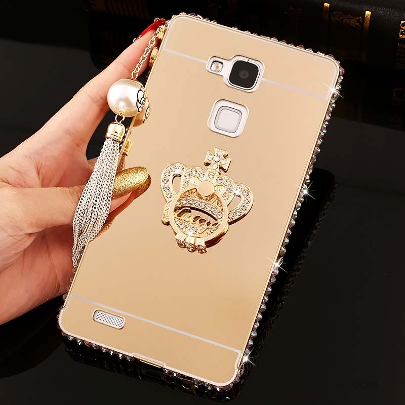 Huawei Ascend Mate 7 Coque De Téléphone Miroir Tendance Protection Étui Strass