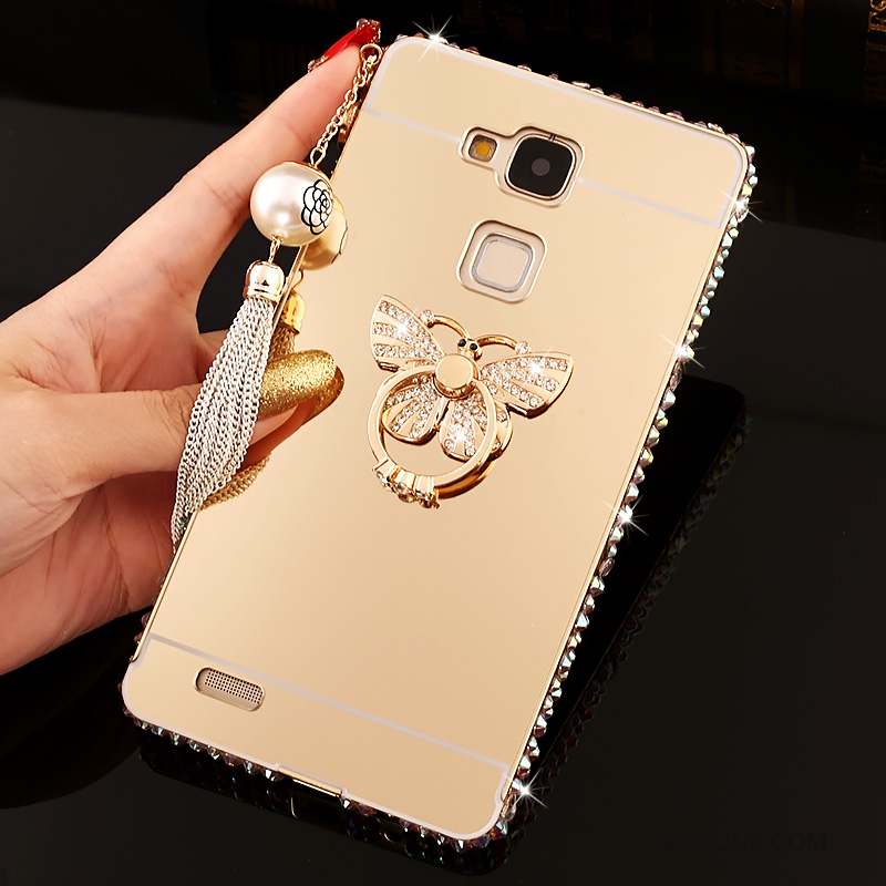 Huawei Ascend Mate 7 Coque De Téléphone Miroir Tendance Protection Étui Strass