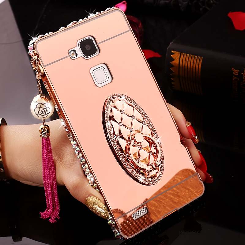 Huawei Ascend Mate 7 Coque De Téléphone Miroir Tendance Protection Étui Strass