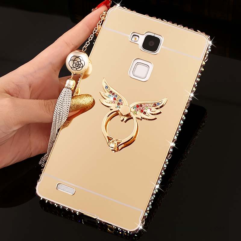 Huawei Ascend Mate 7 Coque De Téléphone Miroir Tendance Protection Étui Strass