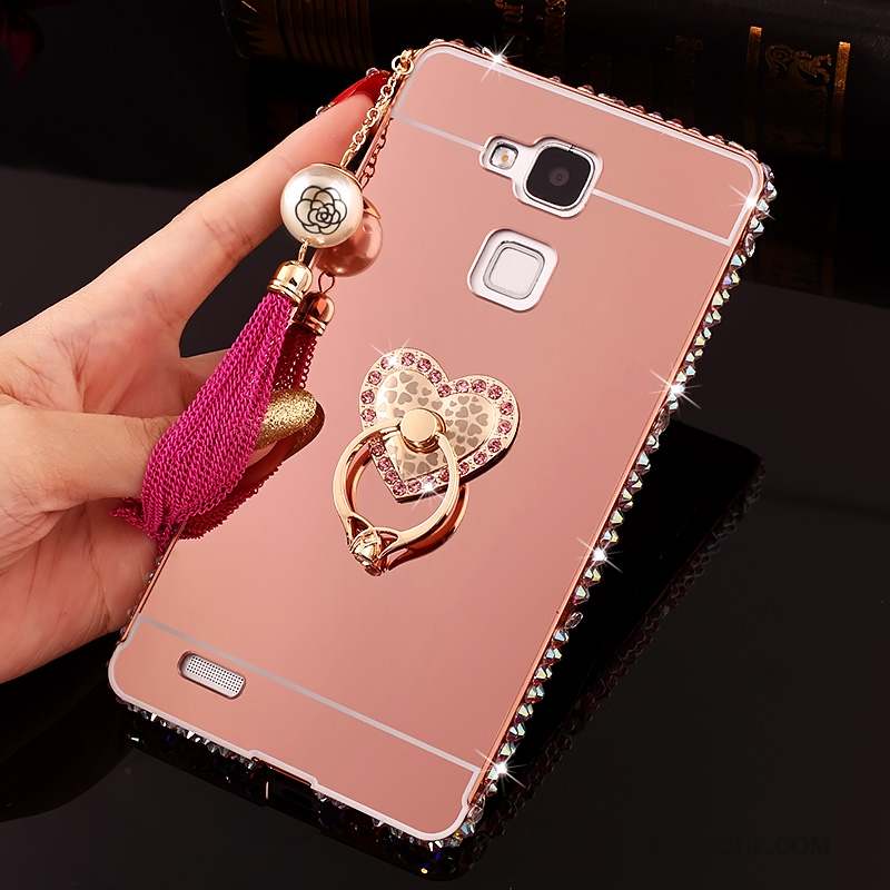 Huawei Ascend Mate 7 Coque De Téléphone Miroir Tendance Protection Étui Strass