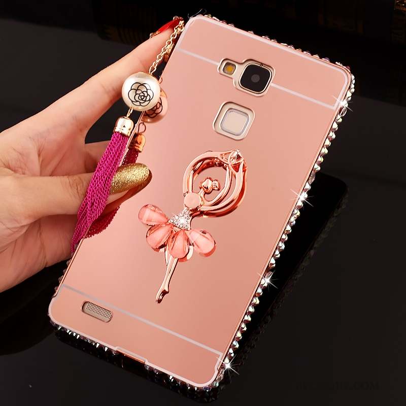 Huawei Ascend Mate 7 Coque De Téléphone Miroir Tendance Protection Étui Strass