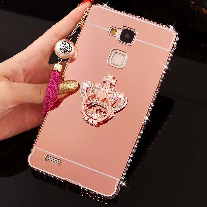 Huawei Ascend Mate 7 Coque De Téléphone Miroir Tendance Protection Étui Strass