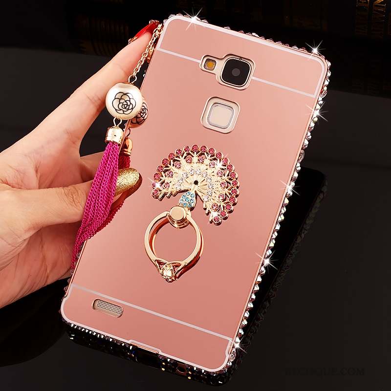 Huawei Ascend Mate 7 Coque De Téléphone Miroir Tendance Protection Étui Strass